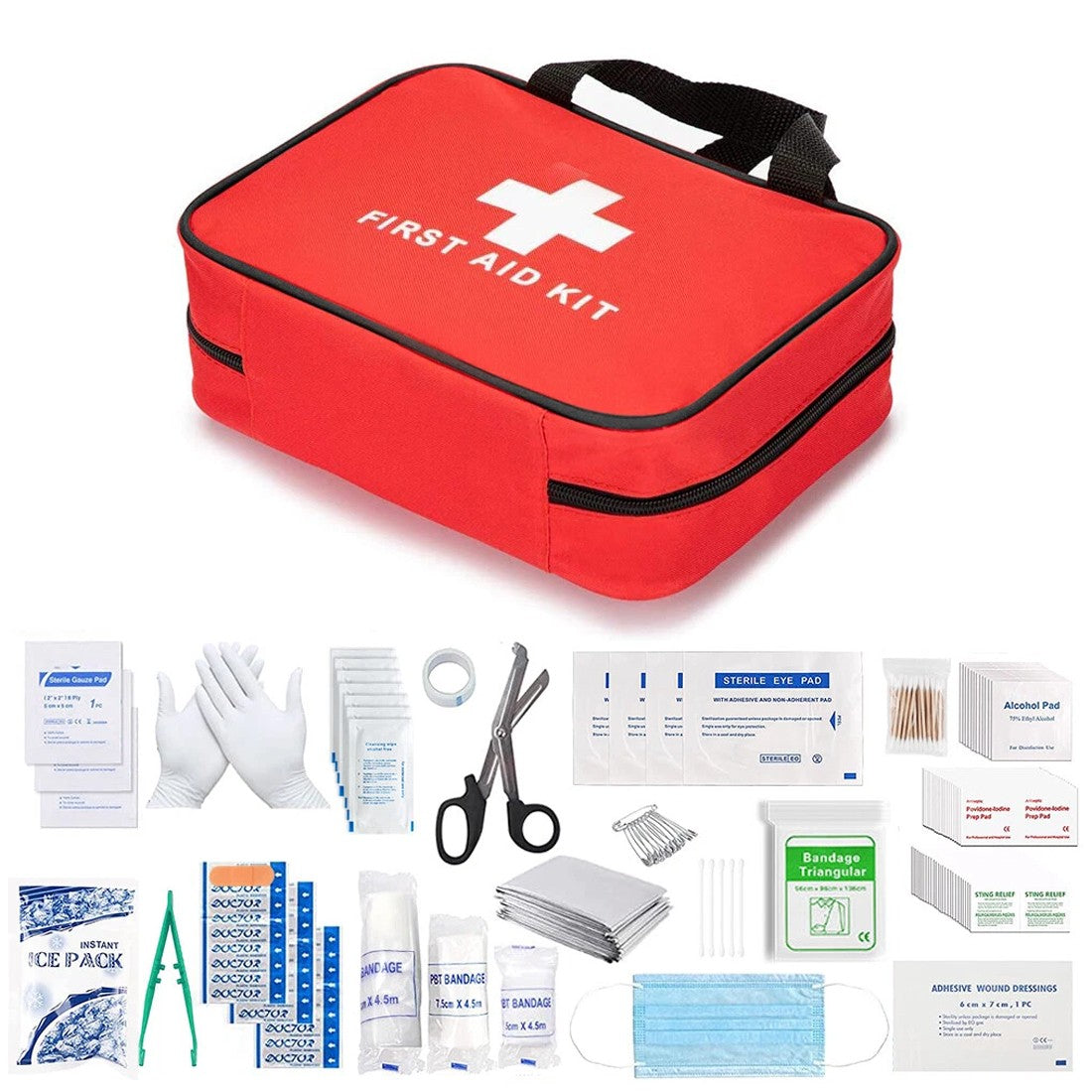 391 Piece First Aid Kit Bag – Home, Car, Travel & Workplace UK