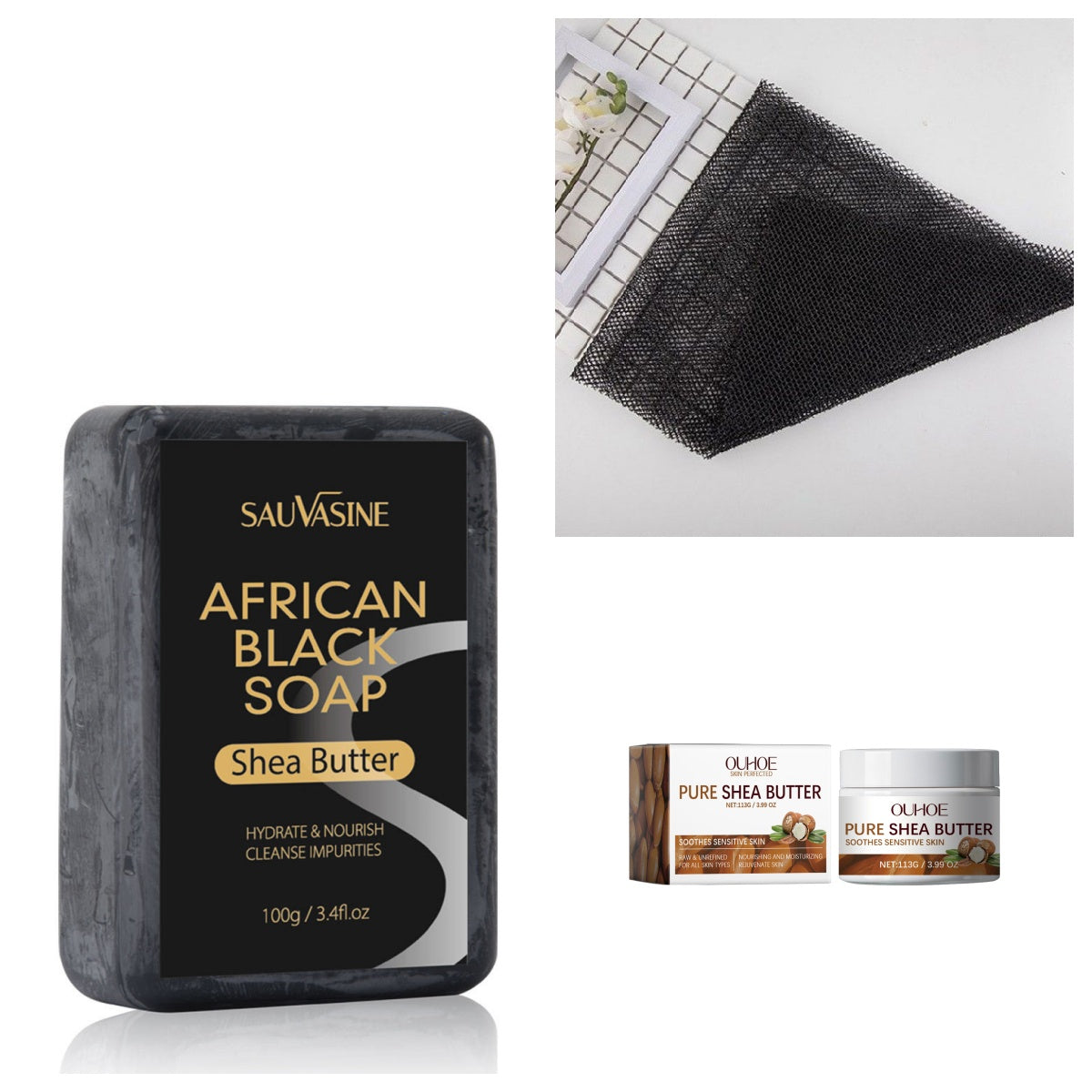 Shea butter exfoliating body scrub cream for smooth skin and natural glow enhancement care