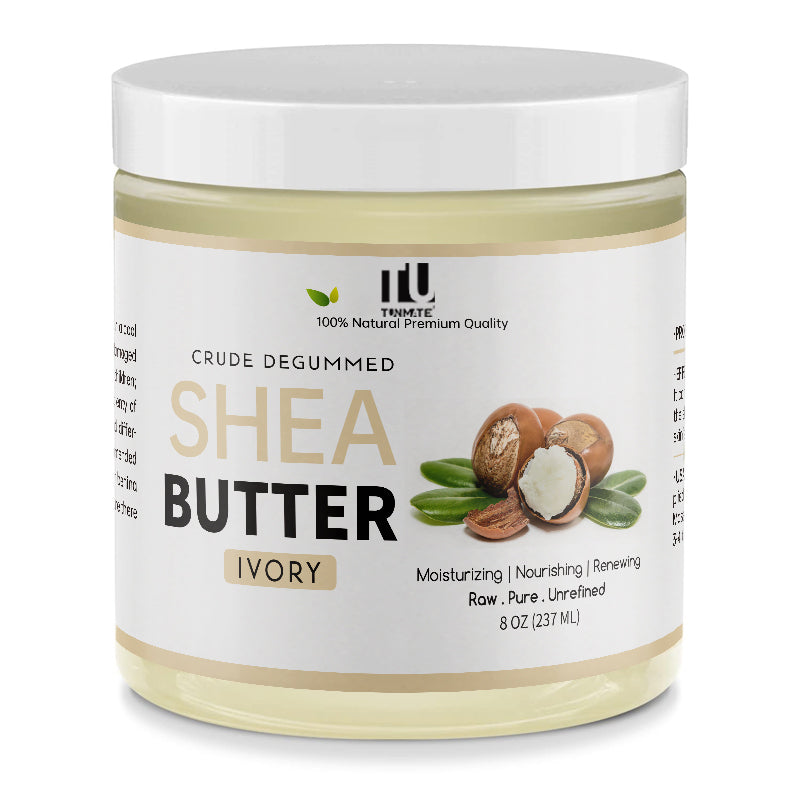 Shea butter body scrub cream for gentle exfoliation and smooth radiant skin care treatment
