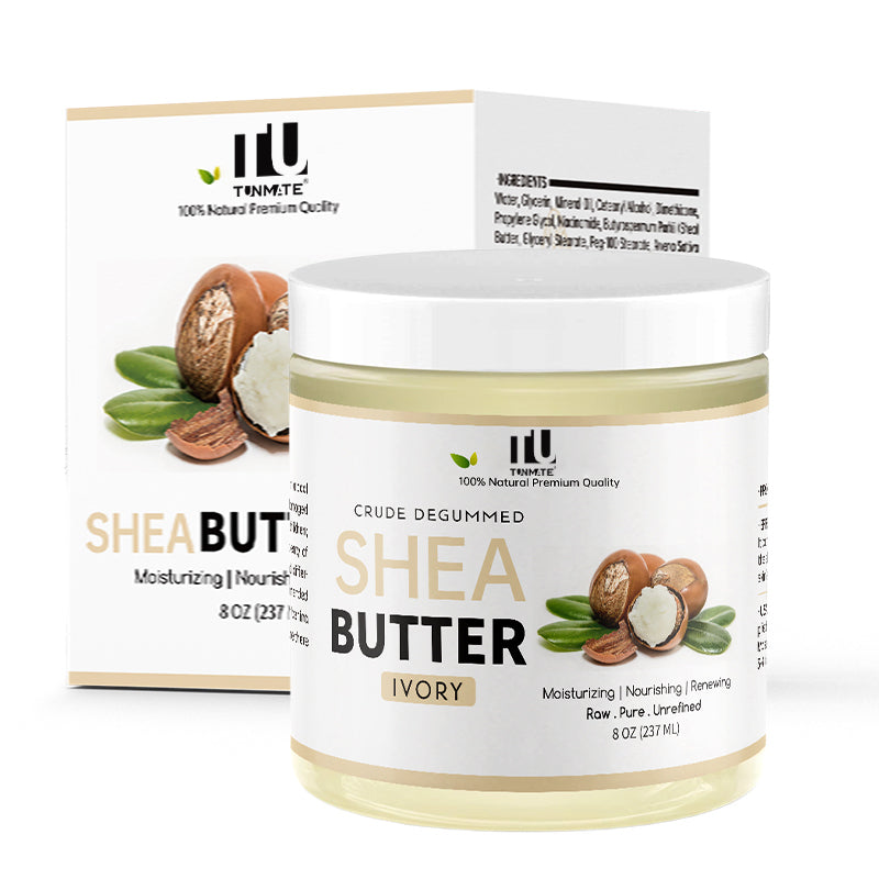 Shea butter exfoliating body scrub cream for smooth glowing skin and natural hydration care
