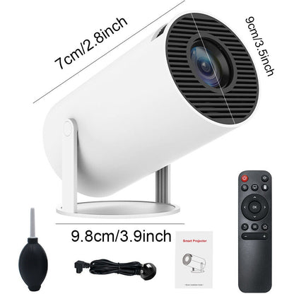 Portable 4K Smart Mini Projector – WiFi & Bluetooth Home Cinema