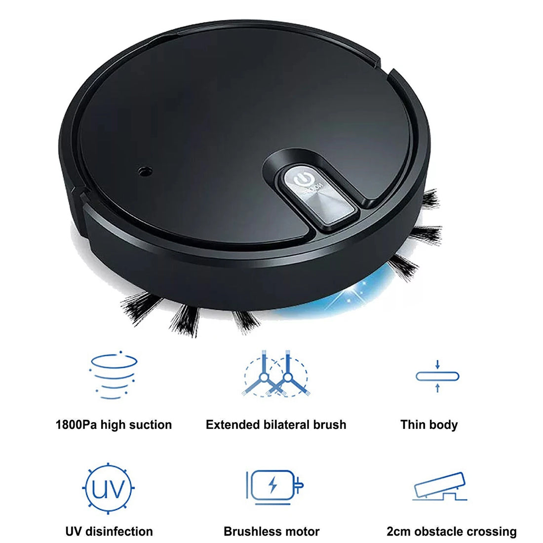 NEW Smart Robot Vacuum Cleaner Automatic Sweeper Floor Clean Rechargeable UK