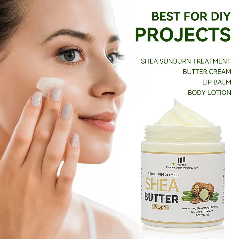 Shea butter body scrub cream for gentle exfoliation and smooth glowing skin care treatment
