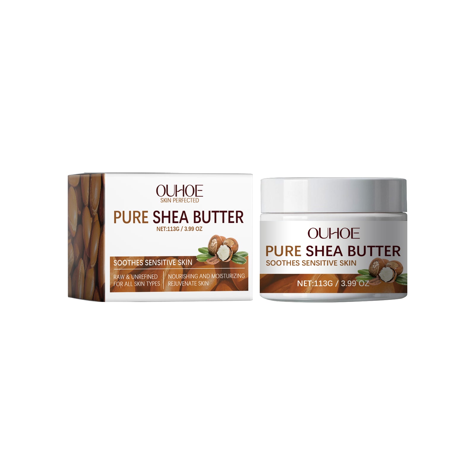 Shea butter exfoliating body scrub cream for smooth, glowing skin care treatment
