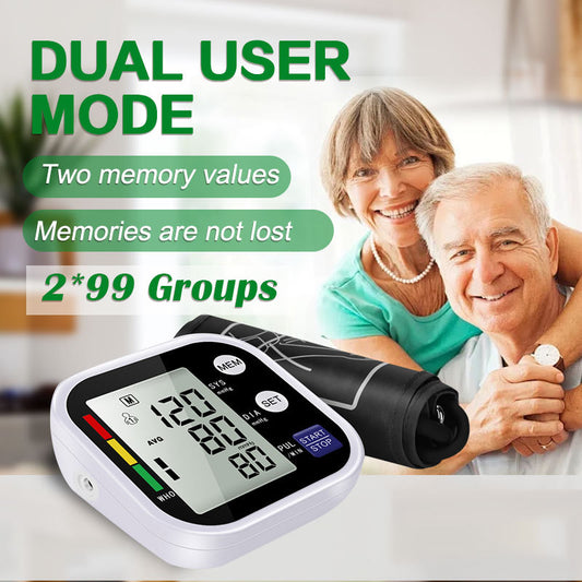Smart Automatic Blood Pressure Monitor – Upper Arm with Cuff