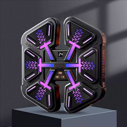 Smart Bluetooth Music Boxing Machine -LED Reaction Training, Adjustable Speed, Home Fitness & Stress Relief With Glove