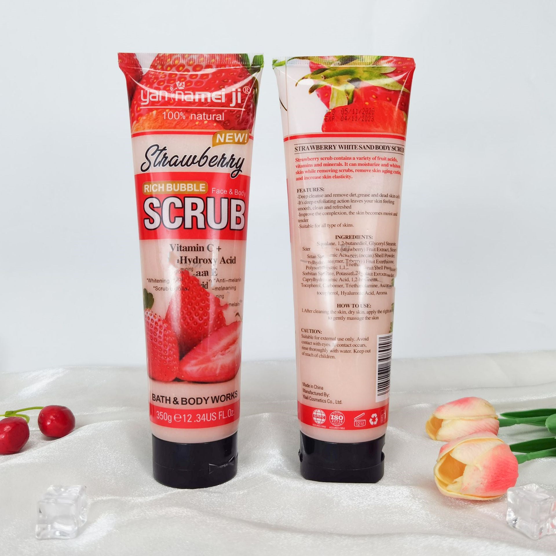 Shea butter body scrub cream for smooth skin exfoliation and glow
