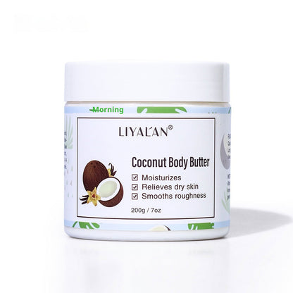 Shea butter exfoliating body scrub cream for smooth glowing skin and deep hydration care
