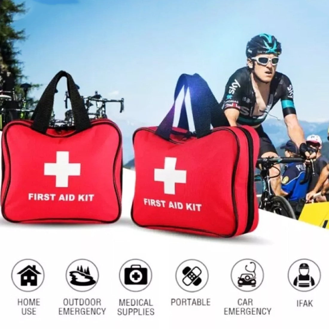 391 Piece First Aid Kit Bag – Home, Car, Travel & Workplace UK