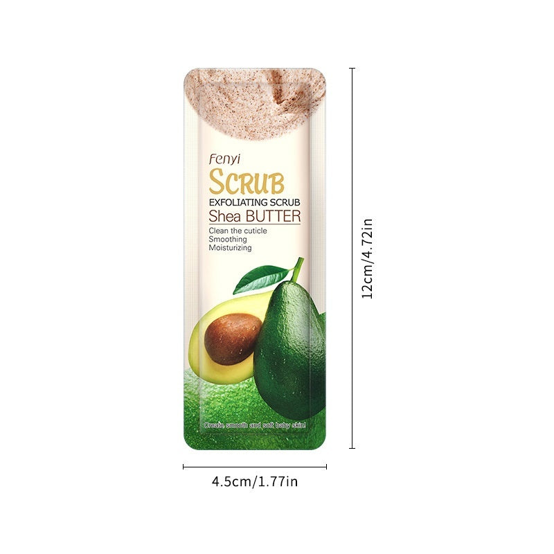 Shea butter body scrub cream for gentle exfoliation and smooth, radiant skin care treatment

