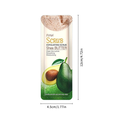 Shea butter body scrub cream for gentle exfoliation and smooth, radiant skin care treatment
