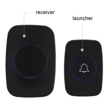 Wireless Doorbell Waterproof Range Door Bells Kit Cordless Plug-in Home Office