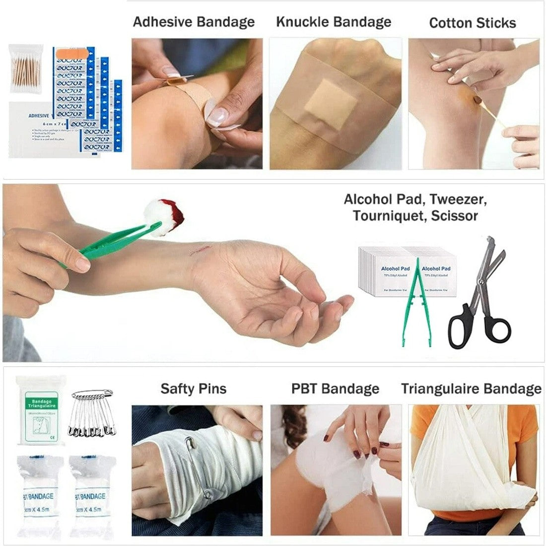 391 Piece First Aid Kit Bag – Home, Car, Travel & Workplace UK