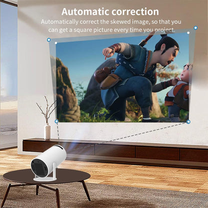 Portable 4K Smart Mini Projector – WiFi & Bluetooth Home Cinema