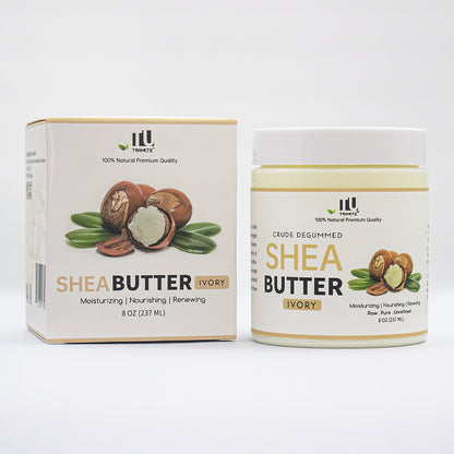 Shea butter body scrub cream for gentle exfoliation and smooth glowing skin care treatment
